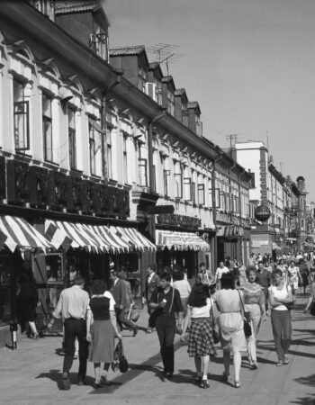 Laisvės avenue during soviet time